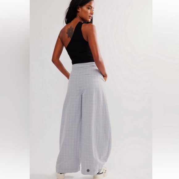 Free People Pants - Free People Tegan plaid barrel pants trousers 2 used